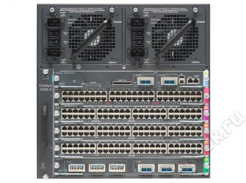Cisco WS-4506E-S8L+96SFP вид спереди