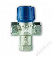 10017420(05.59.220)(6310C34) Watts Термостатический смеситель 3/4' BH AQUAMIX (25-50*C)