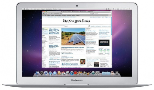 Apple MacBook Air 13 Mid 2011 MC966RS/A вид спереди