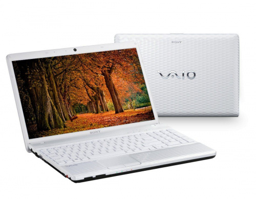 Sony VAIO VPC-EH1E1R/W Белый вид спереди