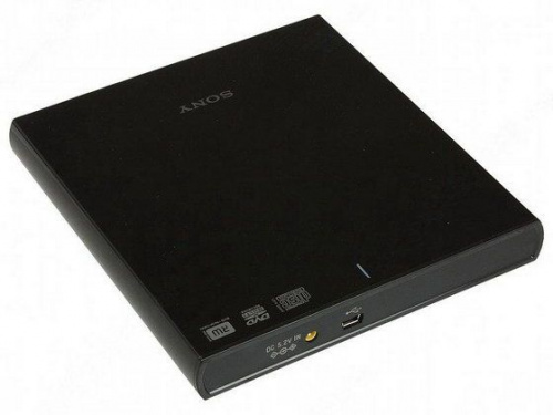 Sony VAIO VPC-Y21M1R Silver + внешний DVD-RW вид сверху