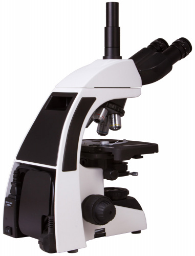 Микроскоп Levenhuk (Левенгук) MED 1000T, тринокулярный вид боковой панели