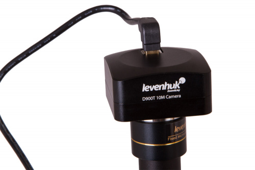 Микроскоп цифровой Levenhuk (Левенгук) MED D900T, 10 Мпикс, тринокулярный вид боковой панели